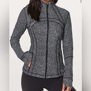 Lululemon Define Jacket in Luminesce Splatter White Black Pattern Size 4